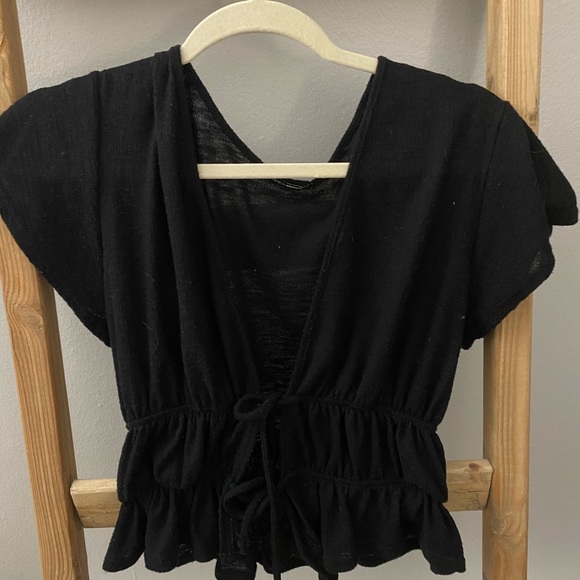 Open front double tie shirt - Picture 1 of 1